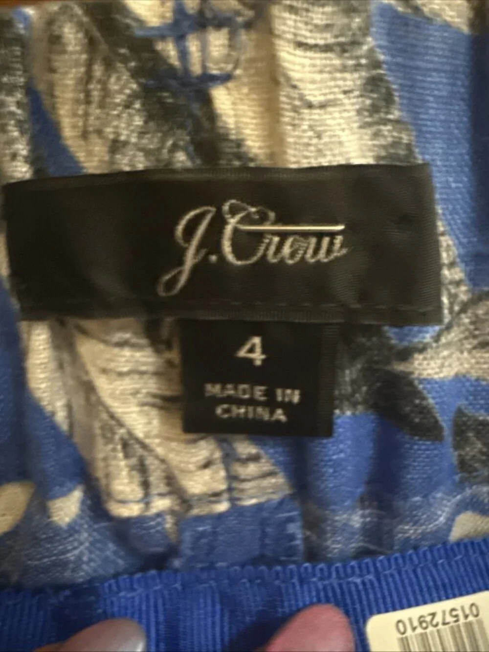 J.Crew Italian Linen Wide-Leg Pants Size 4 High Rise In Ratti Tropical Toile